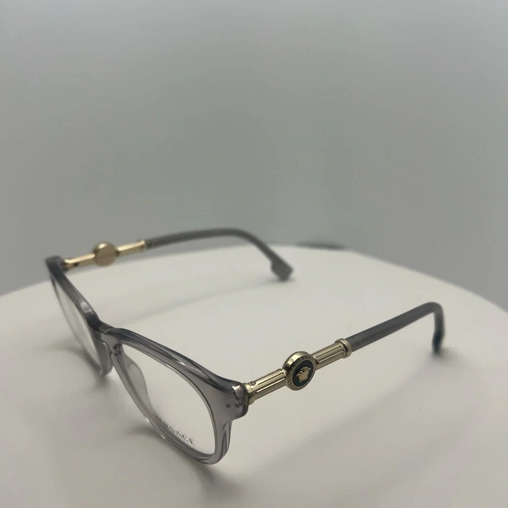 Versace Eyewear in Gray with Gold Details - Picture 2 of 6